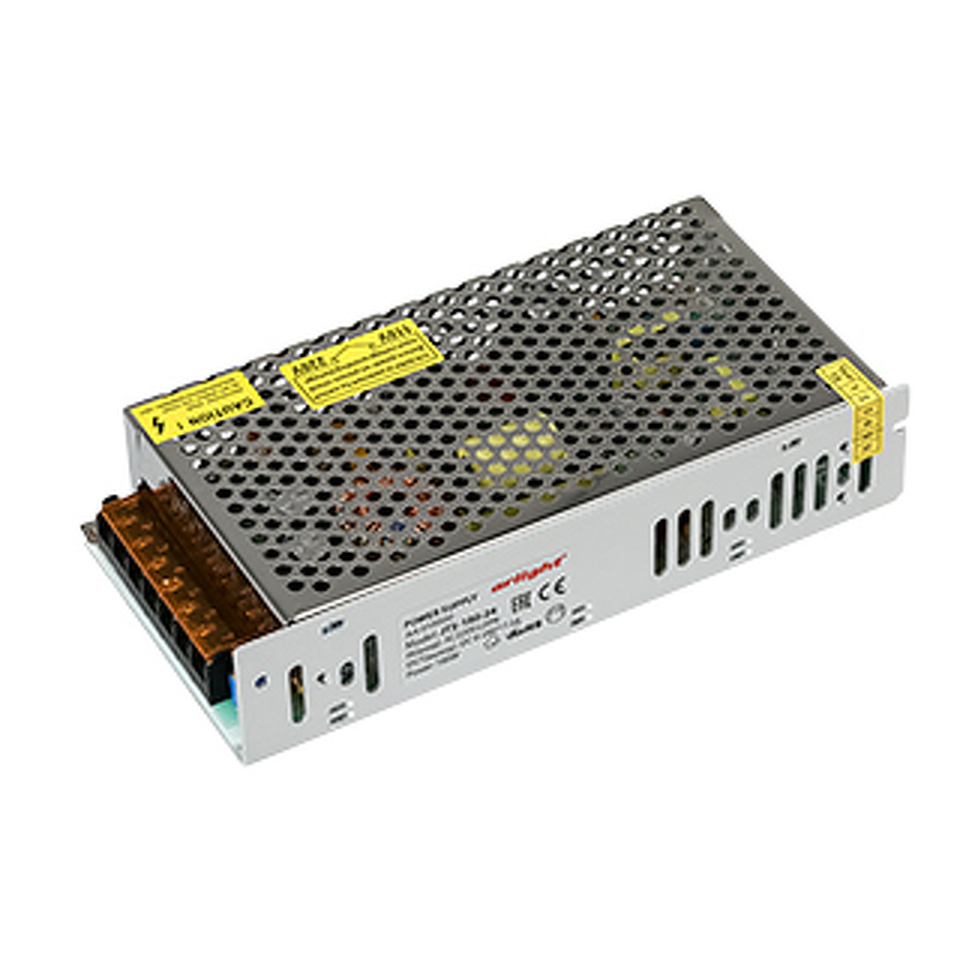 Фото №1  Arlight Блок питания JTS-180-24 (0-24V, 7.5A, 180W) ( IP20 Сетка, 2 года)