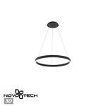 Превью фото №1  Подвесной светильник NOVOTECH 359450 OVER NT24 296 черный Светильник подвесной диммир. со сменой цв.темпер. (пульт ДУ/прилож. Smart Life) IP20 LED 50/12W 85-265V 3000-6000К SOTTO