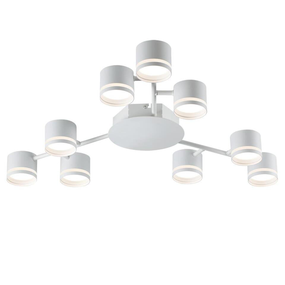 Фото №9  Люстра LUMION 8235/9C COMFI LN26 242 белый металл Люстра потолочная LED GX53 9*12W 220V GARETA
