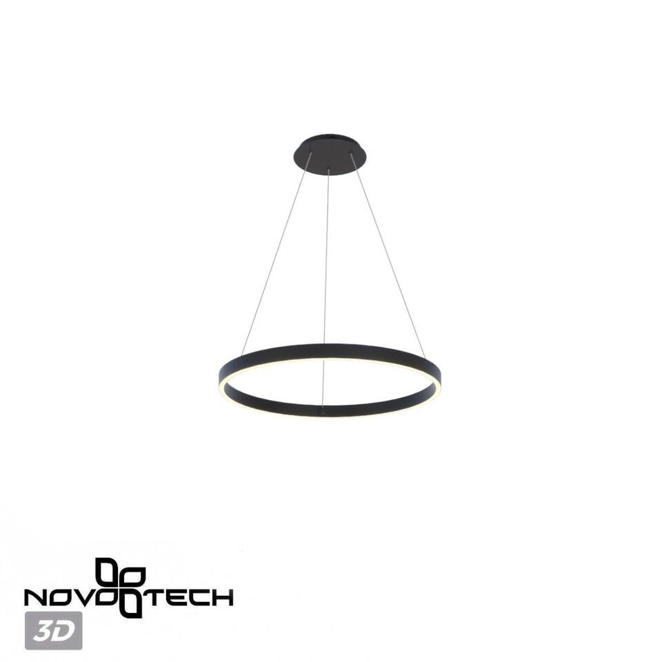 Фото №7  Подвесной светильник NOVOTECH 359450 OVER NT24 296 черный Светильник подвесной диммир. со сменой цв.темпер. (пульт ДУ/прилож. Smart Life) IP20 LED 50/12W 85-265V 3000-6000К SOTTO