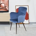 Превью фото №9  Top concept Стул с подлокотниками Кинг, бархат синий 29