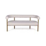 Превью фото №3  Диван Top concept Диван Бигги, букле Turin ivory / опоры золото