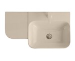 Превью фото №1  Раковина 40813 / PCV80D Althea Cover раковина подвесная 80x46  Матовый бежевый Plus-Ton®