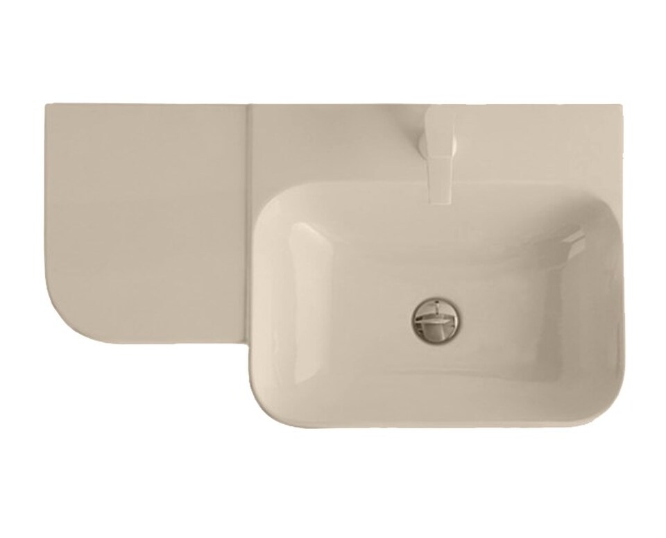 Фото №5  Раковина 40813 / PCV80D Althea Cover раковина подвесная 80x46  Матовый бежевый Plus-Ton®