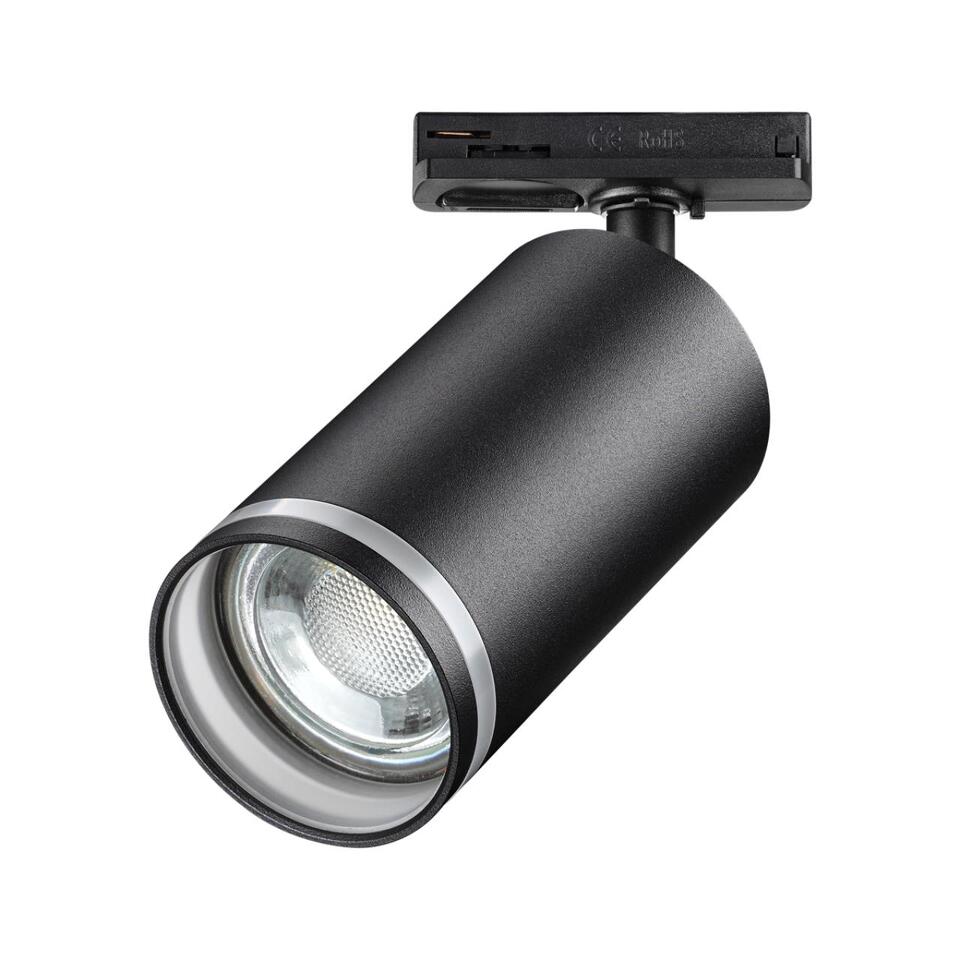 Фото №5  NOVOTECH 370877 PORT NT22 203 черный Светильник трековый однофазный двухжильный IP20 GU10 9W 220V ULAR