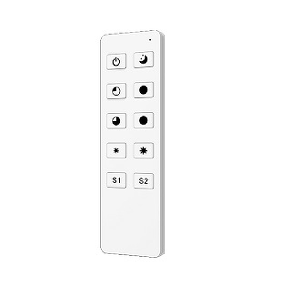 Фото №1  IARL INTELLIGENT ARLIGHT Пульт SMART-801-22-1G-2SC-DIM White (3V, 2.4G) ( IP20 Пластик, 5 лет)