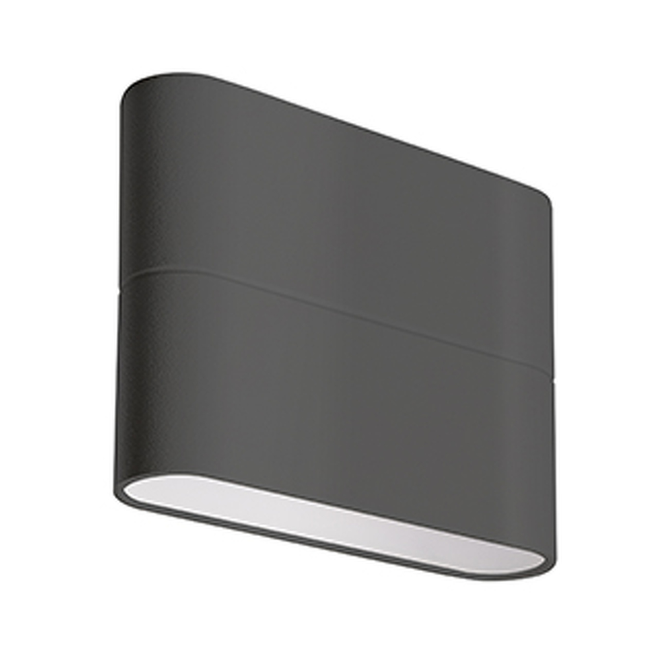 Фото №1  Arlight Светильник SP-WALL-FLAT-S110x90-2x3W Warm3000 (GR, 120 deg, 230V) ( IP54 Металл, 3 года)