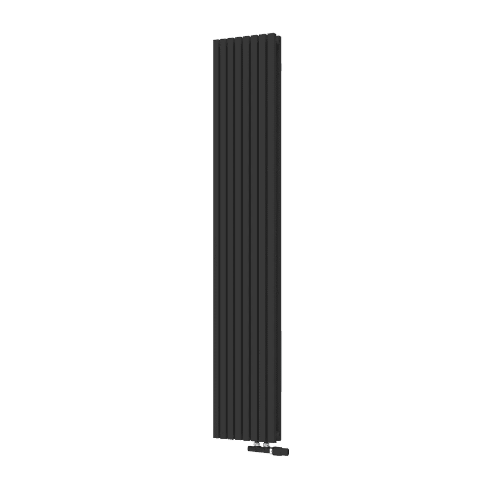 Фото №1  Радиатор Радиатор КЗТО QUADRUM 30 V 2- 1750-8 UT RAL1T103S9005 (черный матовый муар)