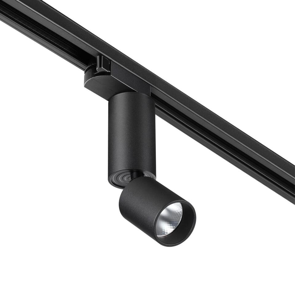 Фото №10  NOVOTECH 359319 PORT NT24 210 черный Светильник трековый однофазный трехжильный IP20 LED 5W 85-265V 3000K 600Лм TUBO