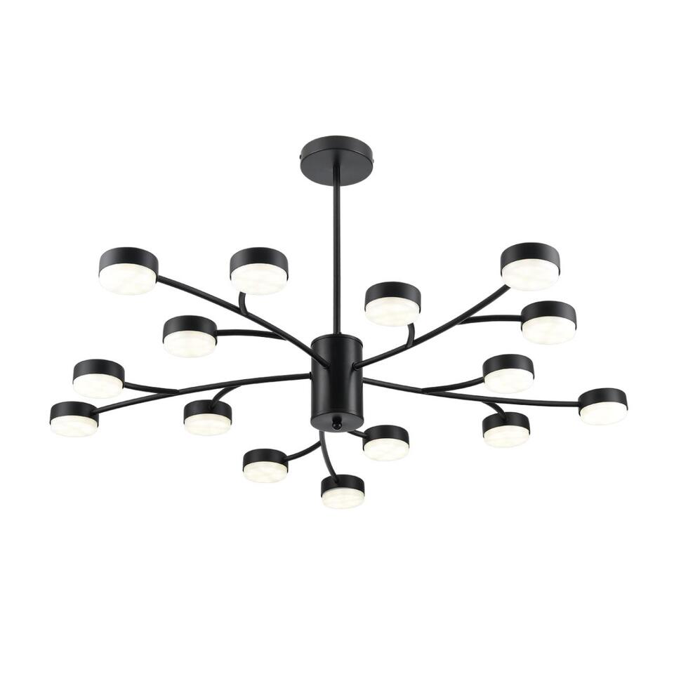 Фото №9  Люстра LUMION 8117/15 COMFI LN26 235 черный, металл Люстра LED GX53 15*7W 220V TORINA