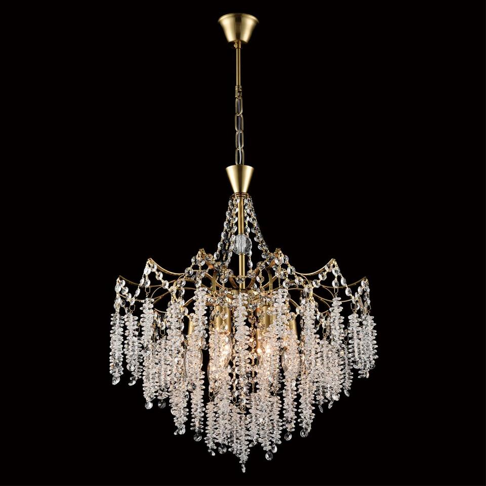 Фото №11  Люстра LUMION 8243/6 CLASSI LN26 086 латунь, металл Люстра подвесная E14 6*40W 220V KRISTINA