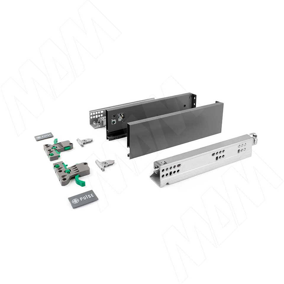 Фото №4  PULSE ЛС БОКС Комплект ящика 300 мм, Н88, с толкателем, графит, LS BOX (LT88300GP)