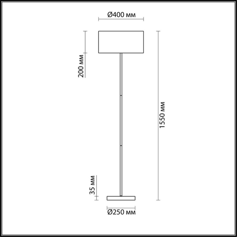 Фото №4  Торшер LUMION 3745/2F MODERNI LN26 525 никель/белый, металл/текстиль Торшер E27 2*60W 220V NIKKI