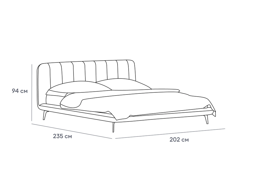 Фото №10  Кровать OGOGOHOME Кровать Amsterdam