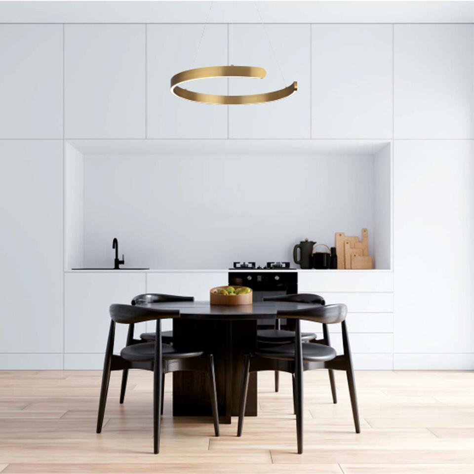 Фото №5  Подвесной светильник LUMION 6535/43L LEDIO LN26 266 латунь Светильник подвесной LED 43W  3000/4000/6000К 220V INDIE