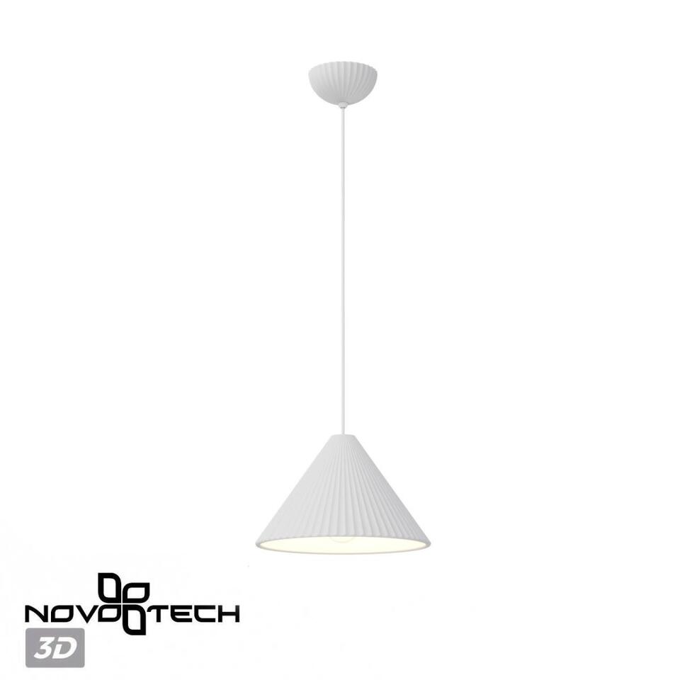 Фото №11  Подвесной светильник NOVOTECH 370979 OVER NT24 614 белый гипс Светильник подвесной, длина провода 2м IP20 E27 50W 220V YESO