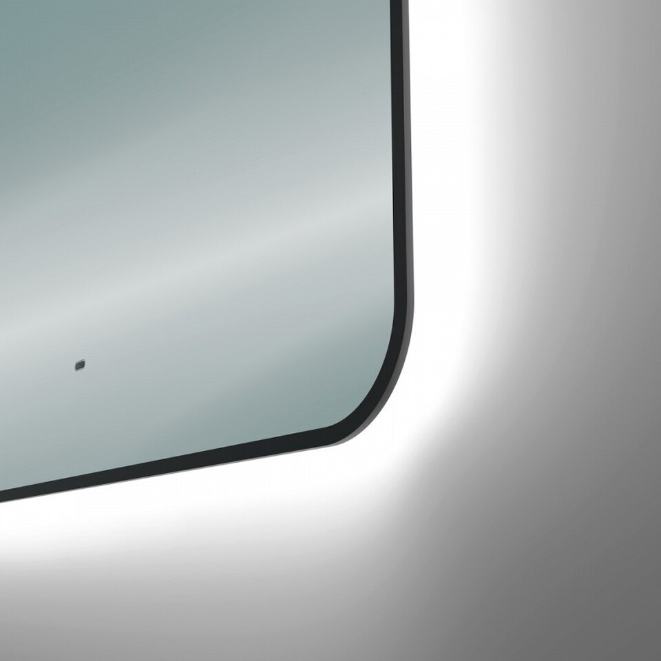 Фото №15  Teymi Зеркало Solli Black Soft Line 80x60, LED подсветка, сенсор на взмах T20232S