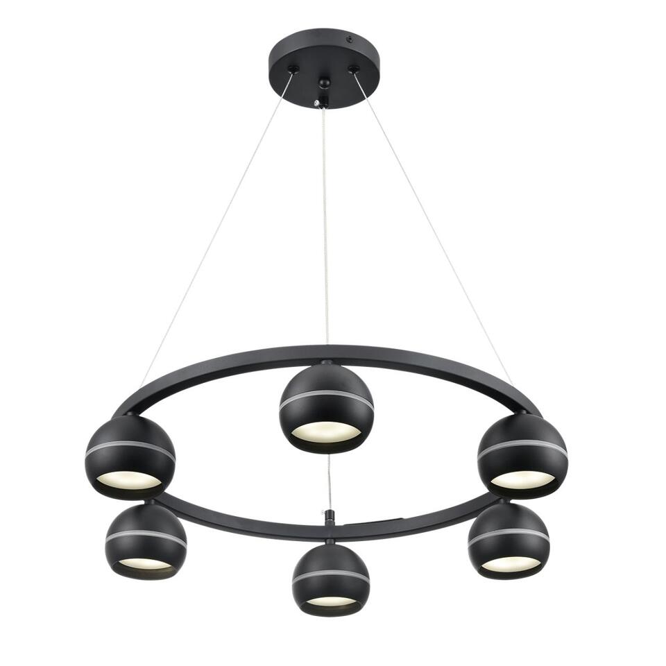 Фото №8  Подвесной светильник LUMION 8242/6 COMFI LN26 245 черный металл Светильник подвесной LED GX53 6*7W 220V LUAZANA