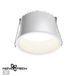 Превью фото №1  NOVOTECH 358901 SPOT NT22 472 белый Светильник встраиваемый светодиодный IP20 LED 4000К 12W 220V TRAN