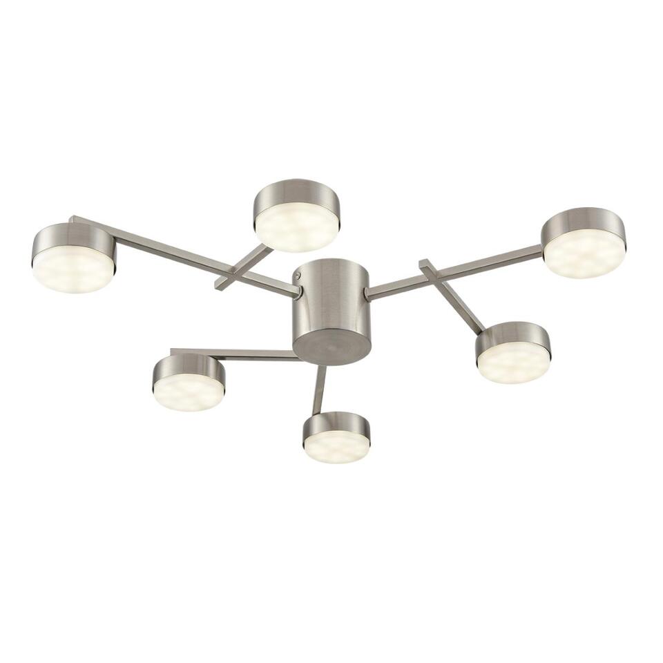 Фото №7  Люстра LUMION 8115/6C COMFI LN26 248 никель, металл Люстра потолочная LED GX53 6*7W 220V DABRA