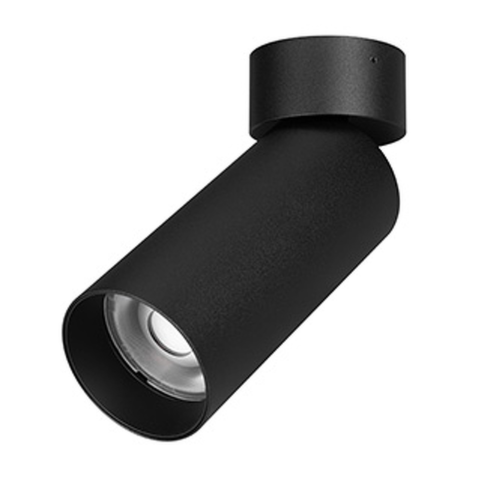 Фото №1  Arlight Светильник SP-GABI-SURFACE-FLAP-R60-12W Day4000 (BK, 36 deg, 230V) ( IP40 Металл, 5 лет)