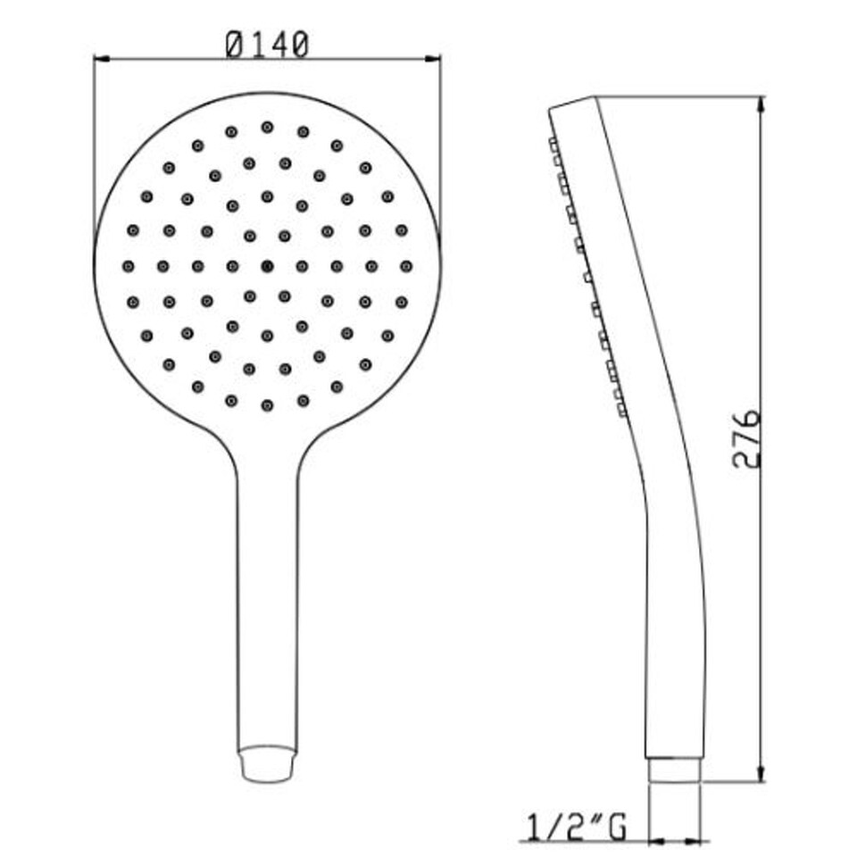 Фото №2  DC021AXX AQUAelite душевая лейка из ABS пластика Бронза, 50/11Q