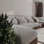 Превью фото №3  Top concept Альдо угловой модульный диван-кровать с терминальным шезлонгом, баром и столиком