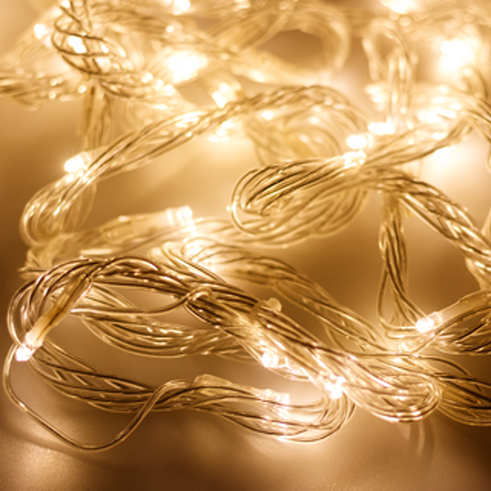 Фото №1  Ardecoled Светодиодная гирлянда ARD-STRING-HOME-10000-CLEAR-99LED-RUN WARM (230V, 10.5W) ( IP20)