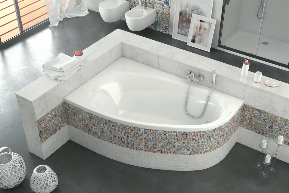 Фото №4  EXCELLENT (РАСПРОДАЖА) Ванна Kameleon 170x110 (лев.)