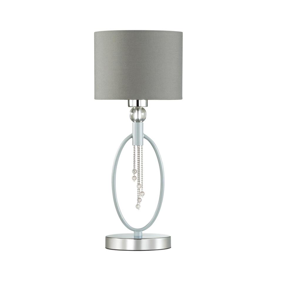 Фото №5  Настольная лампа LUMION 4515/1T NEOCLASSI LN26 070 хром, серый Настольная лампа E27 60W 220V SANTIAGO