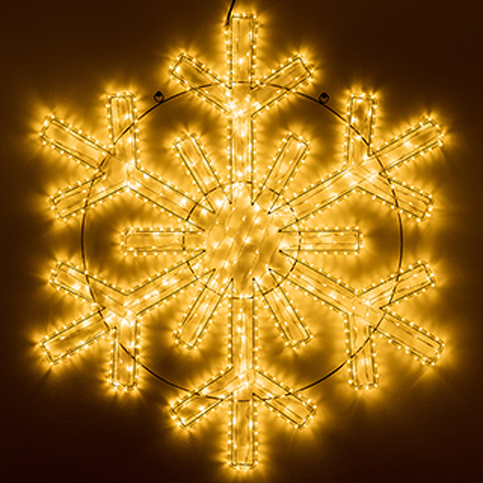 Фото №1  Ardecoled Фигура светодиодная ARD-SNOWFLAKE-M11-1250x1200-604LED Warm (230V, 36.5W) ( IP65)