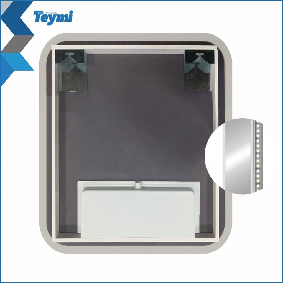 Фото №16  Watersense Зеркало Ritta 50х60, LED подсветка, сенсор