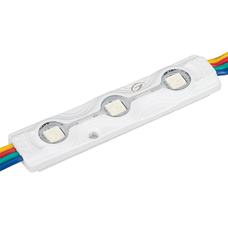 Фото №1  Arlight Модуль герметичный ARL-ORION-R07-12V RGB (5050, 3 LED) ( Закрытый)