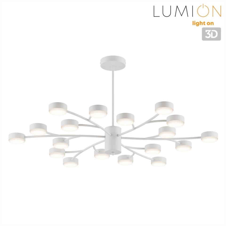 Фото №8  Люстра LUMION 8265/18 COMFI LN26 233 металл, белый Люстра GX53 LED 18*7W 220V TORINA