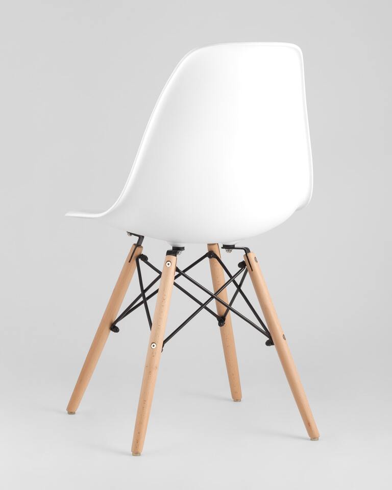 Фото №10  Стул Eames Style DSW белый (разборный каркас)