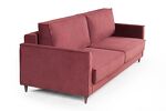 Превью фото №3  Диван Top concept Кельн диван-кровать трехместный прямой, велюр красный