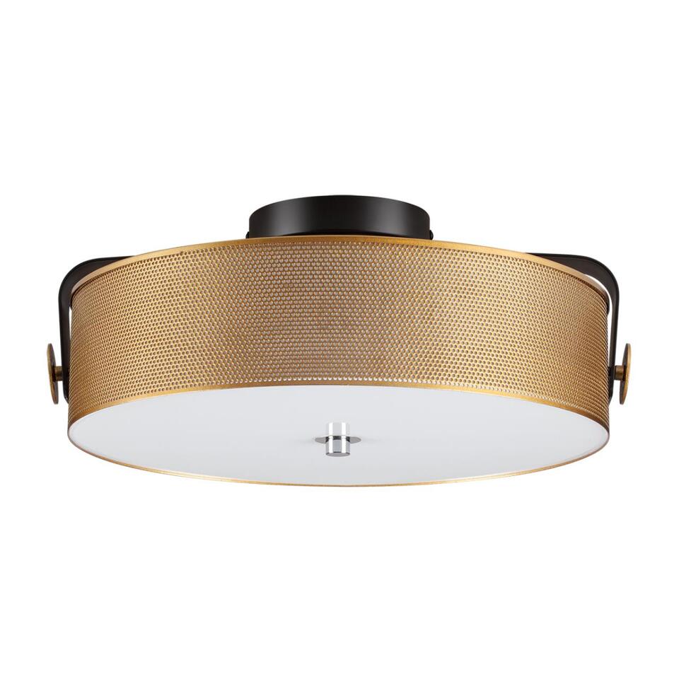 Фото №10  LUMION 6597/40L LEDIO LN25 000 черный, античная латунь, металл/стекло Потолочный светильник LED 40W 4000К 220V DRUMY