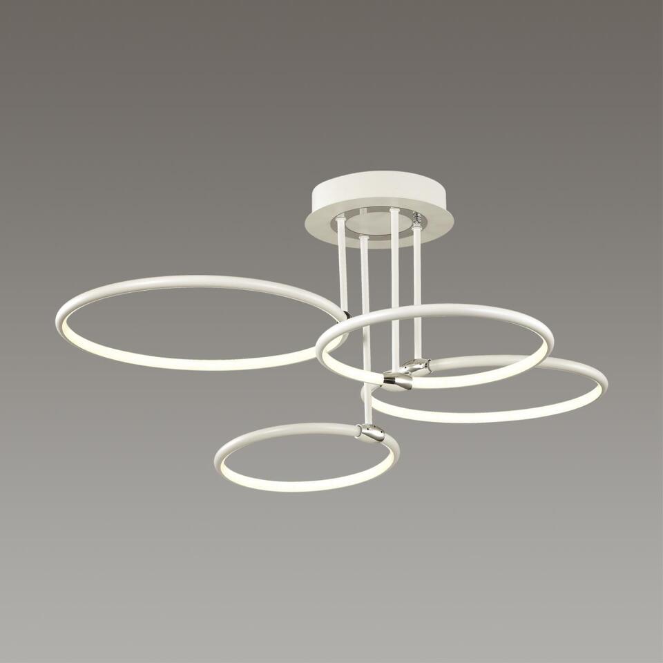 Фото №5  Люстра LUMION 5282/96CL LEDIO LN26 268 белый, хром Люстра потолочная LED 96W 3000-6000K с пультом ДУ 220V URSULA