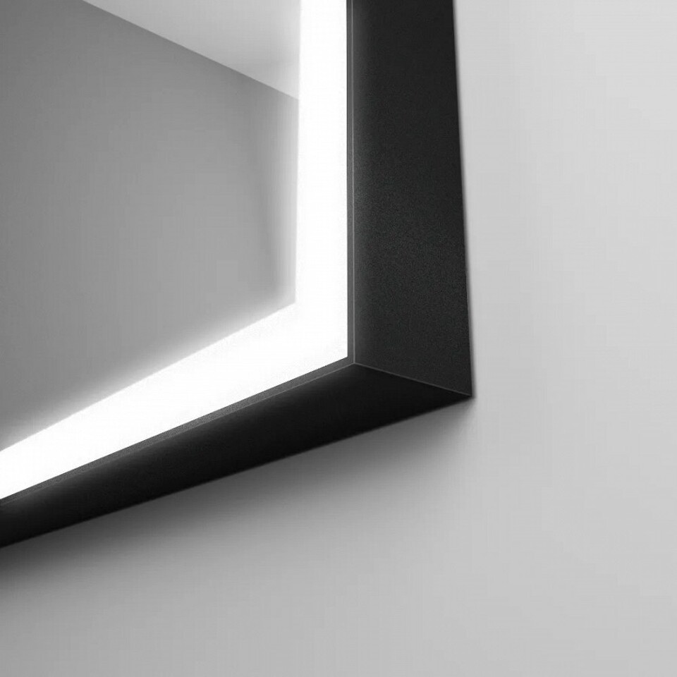 Фото №14  Teymi Зеркало Helmi 60х80, LED Black Edition, сенсор на взмах