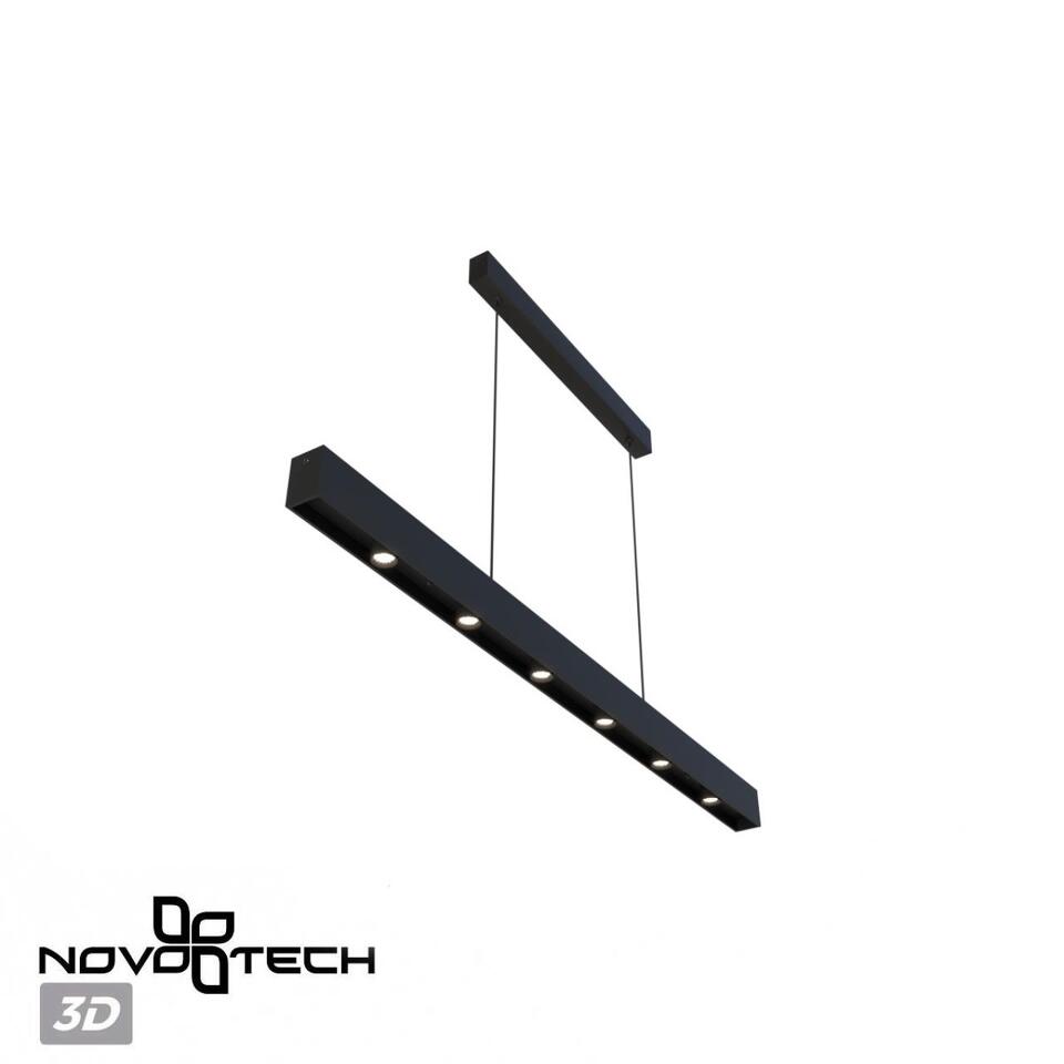 Фото №9  Подвесной светильник NOVOTECH 359305 OVER NT24 282 черный Светильник подвесной диммируемый со сменой цв.температуры (сенсор) IP20 LED 15W/30W 4000К/2700,4000,6000K 220-240V FERMO
