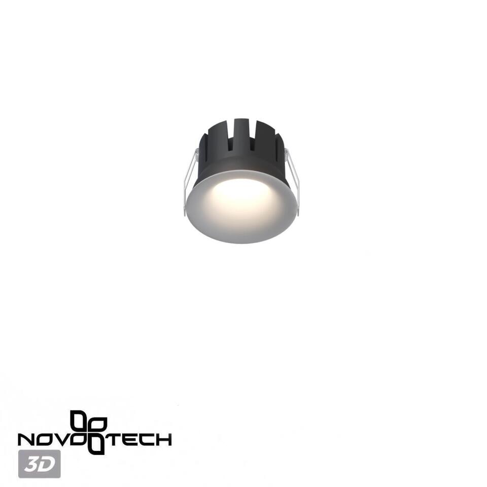 Фото №7  NOVOTECH 359886 WIR NT26 000 белый Светильник встраиваемый с переключателем цв. температуры IP20 LED 10W 100-265V 3000К/4000К/6000К ECLAT