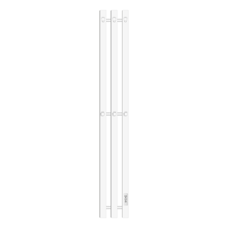 Фото №1  Полотенцесушитель Полотенцесушитель электрический Primoclima Sol Q E White 120*12 3
