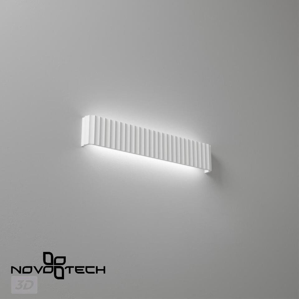 Фото №7  NOVOTECH 359403 OVER NT24 608 белый гипс Светильник настенный с переключателем цв.температуры IP20 LED 16W 220V 3000/4000/6000K YESO