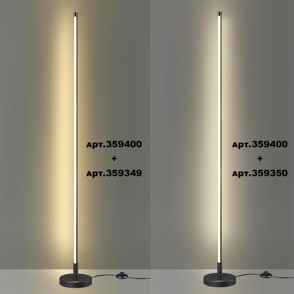 Фото №7  NOVOTECH 359349 KONST NT24 048 черный Светильник линейный светодиодный IP20 LED 20W 170-265V 3000K 1540Лм VITZ