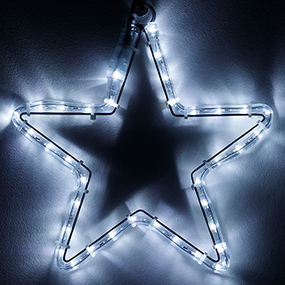 Фото Ardecoled Фигура cветодиодная ARD-STAR-M1-295x275-36LED White (230V, 2.5W) ( IP65, 1 год)