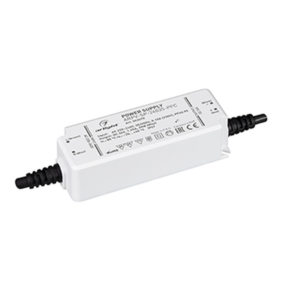 Фото №1  Arlight Блок питания ARPV-SP-24035-PFC (24V, 1.45A, 35W) ( IP67 Пластик, 5 лет)