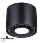 Превью фото №1  NOVOTECH 358814 OVER NT21 378 черный Светильник накладной светодиодный IP20 LED 18W 1600Лм 4000K 220V GESSO