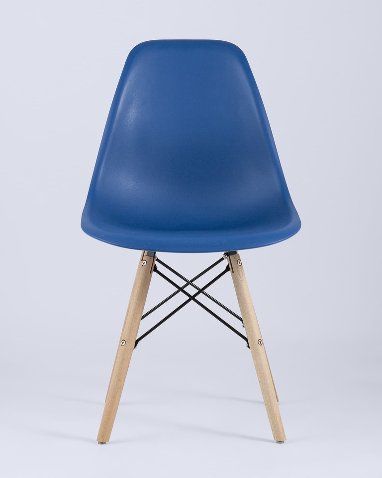 Фото №10  Стул Eames Style DSW синий (разборный каркас)