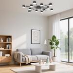 Превью фото №2  Люстра LUMION 8344/12C COMFI LN26 251 черный, металл Люстра GX53 LED 12*7W 220V TORINA
