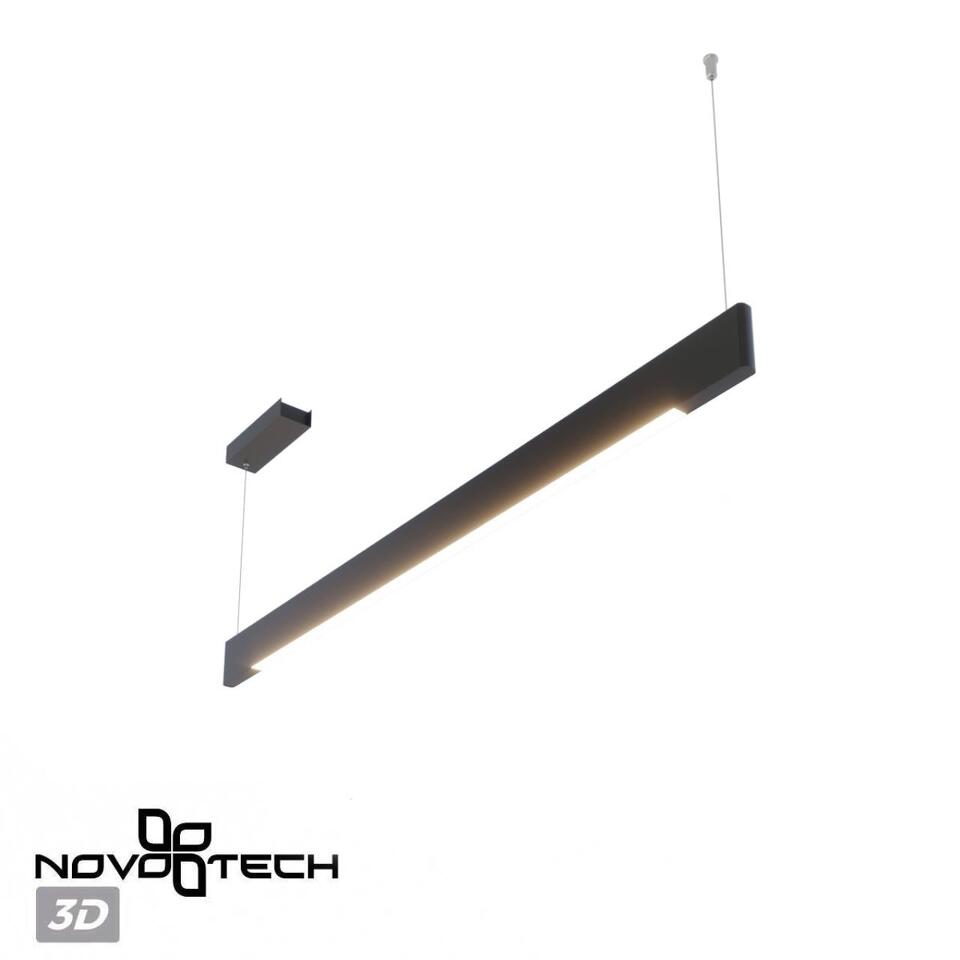 Фото №7  Подвесной светильник NOVOTECH 359548 LEDO NT25 342 черный Светильник подвесной диммир. со сменой цв.температуры IP20 LED 12/24W 220-240V 3000-5700К ITER